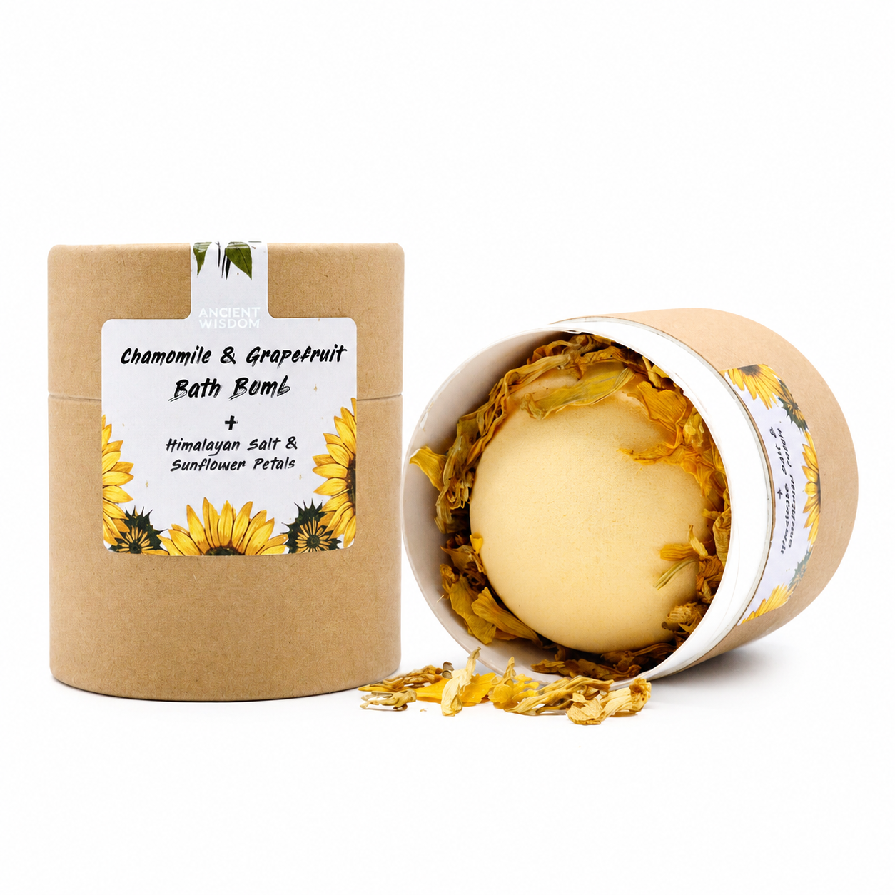 Bath Bomb met Gedroogde Bloemen