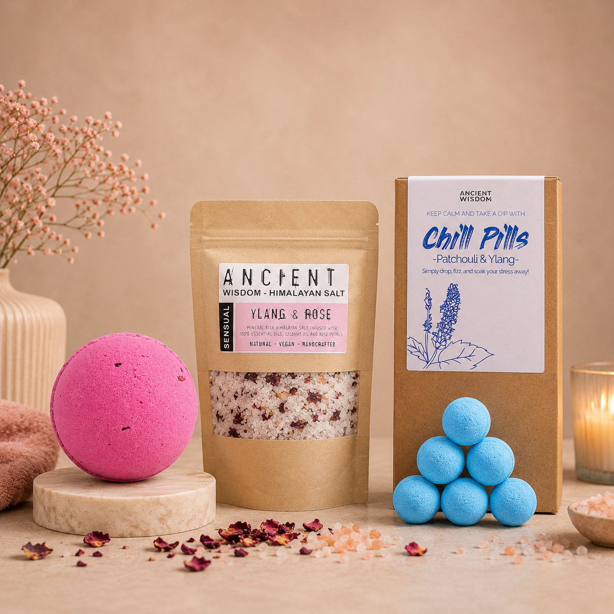 Luxury Bath ritual Gift Set - 3-delig