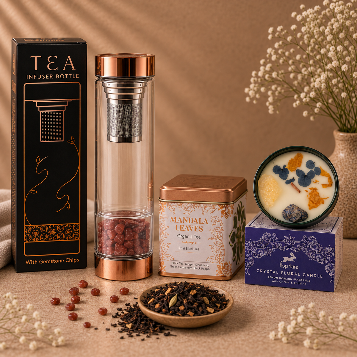 Tea & Tranquility Red Jasper Edition – 3-delige