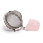 Rose Quartz Crystal Tea Strainer