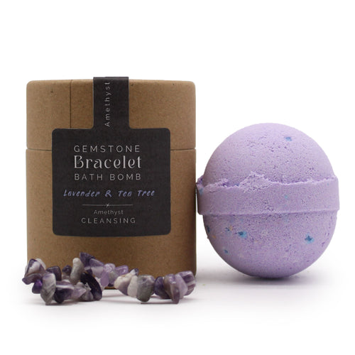 Amethist Self Care Bath Ritual — Bath Bomb met Edelsteen Armband