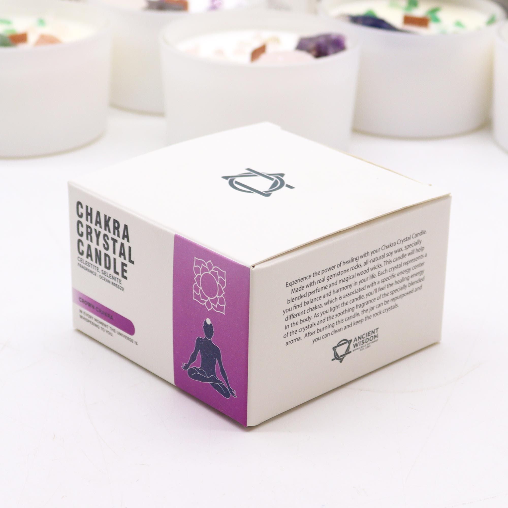 Crystal Candle — Crown Chakra