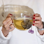 Rock Quartz Crystal Tea Strainer