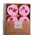 Love Potion Shower Steamers — Zen Wellness Set (4 stuks)