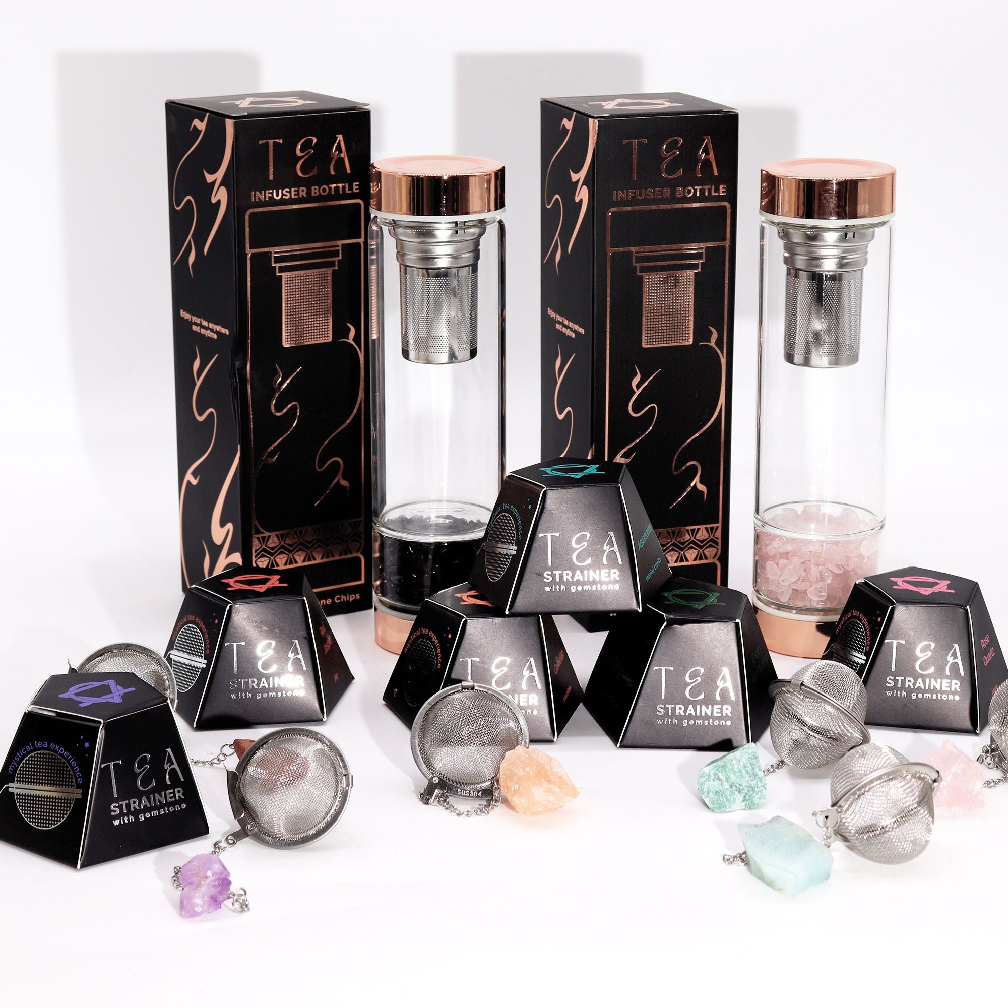 Smoky Quartz Crystal Tea Strainer