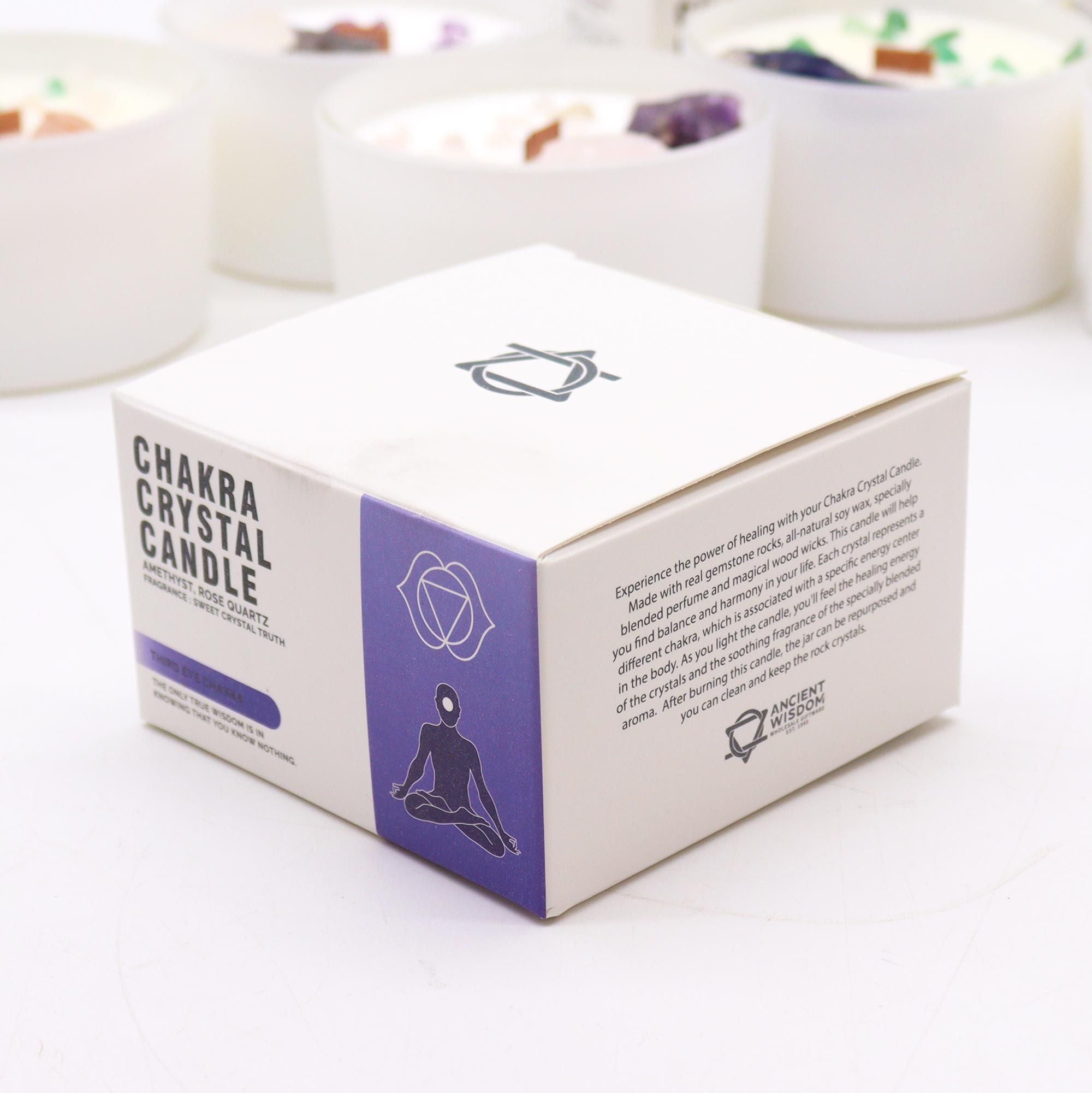 Crystal Candle — Third Eye Chakra