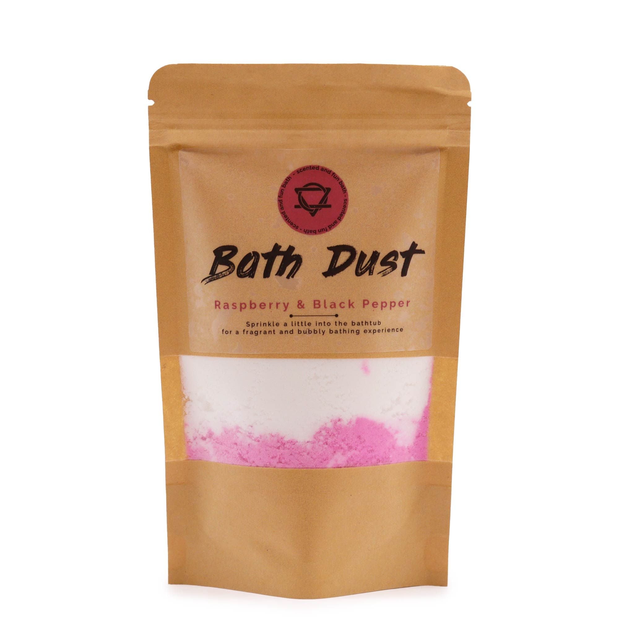 Raspberry & Black Pepper Bath Dust — 200g