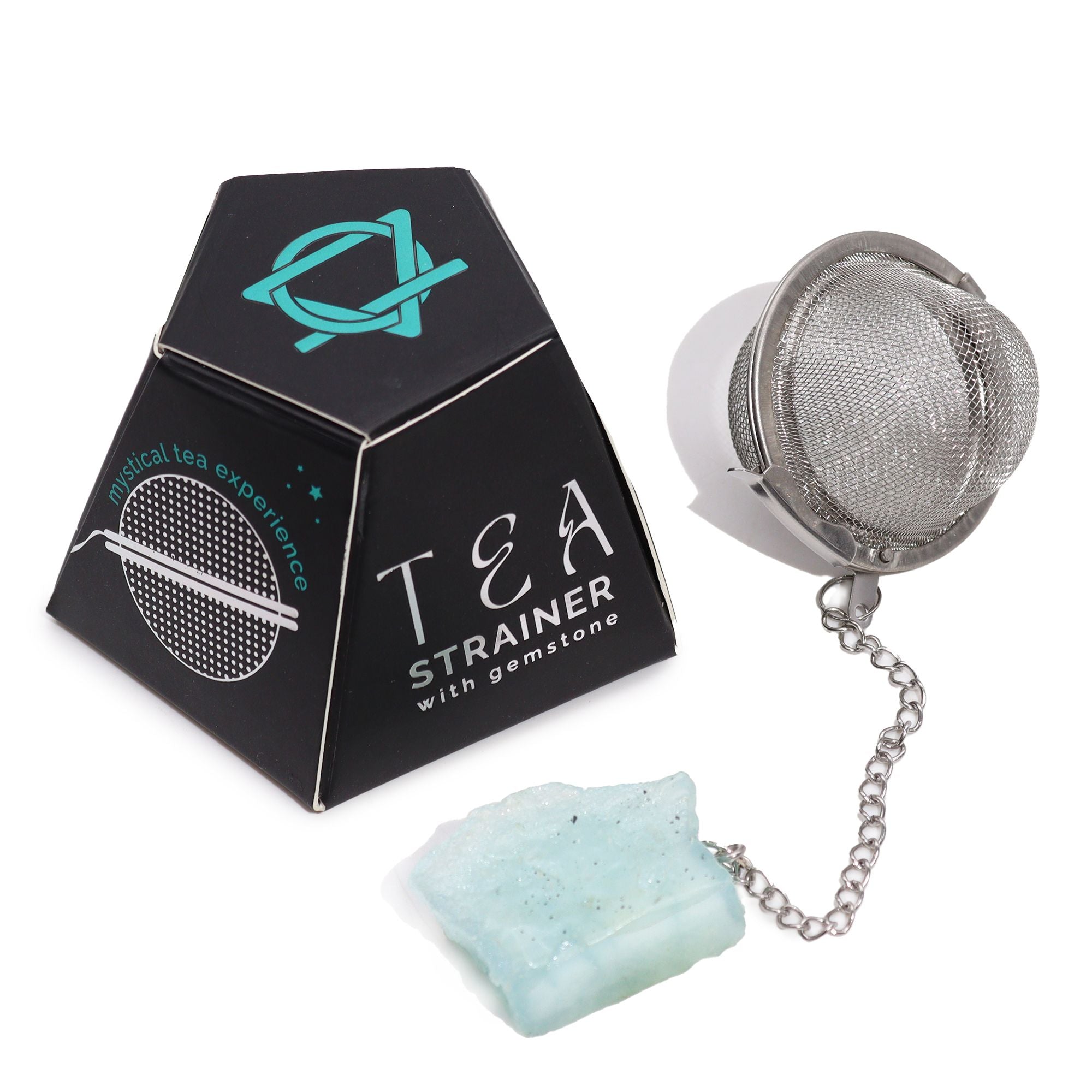 Aquamarine Crystal Tea Strainer