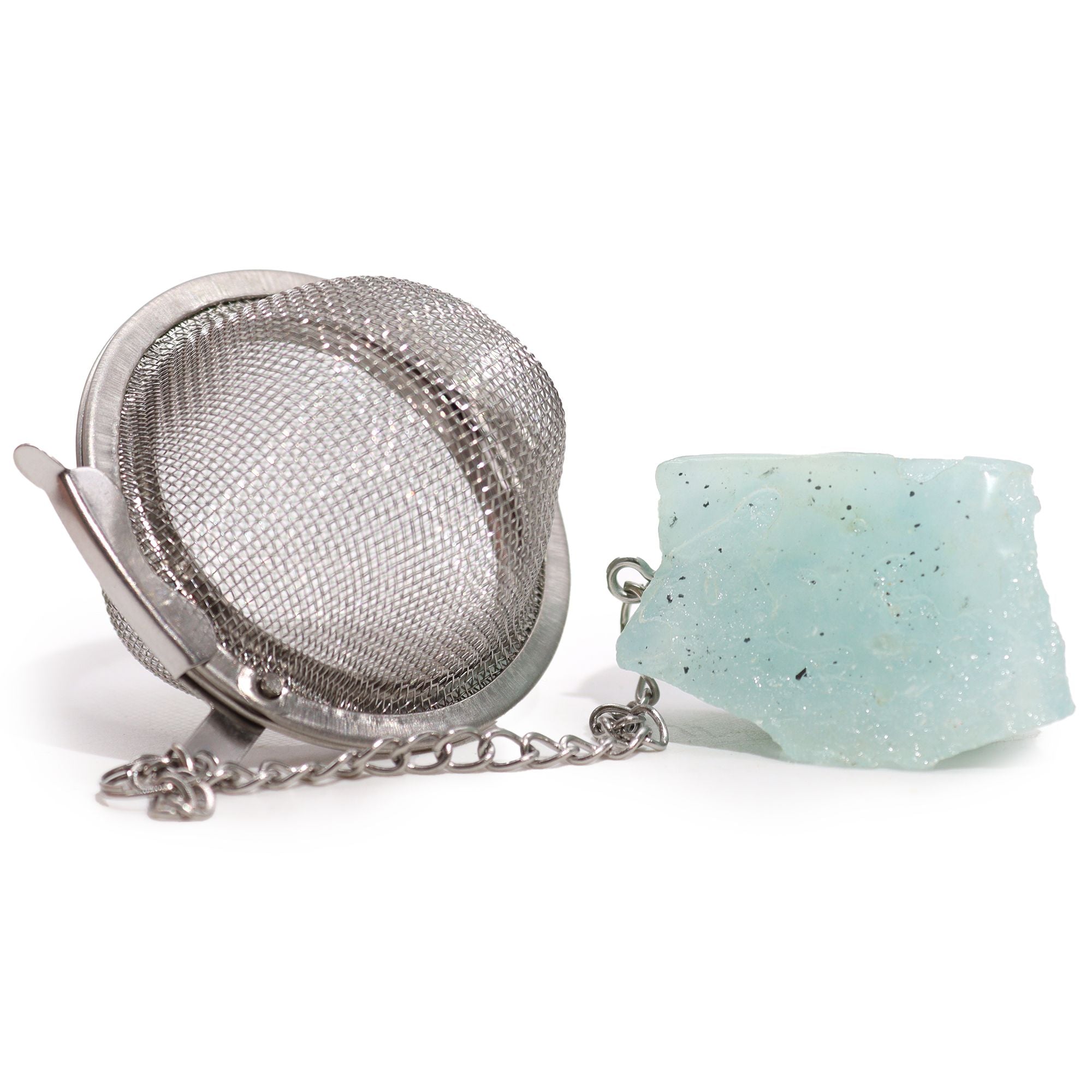 Aquamarine Crystal Tea Strainer