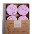 Relaxing Shower Steamers — Zen Wellness Set (4 stuks)