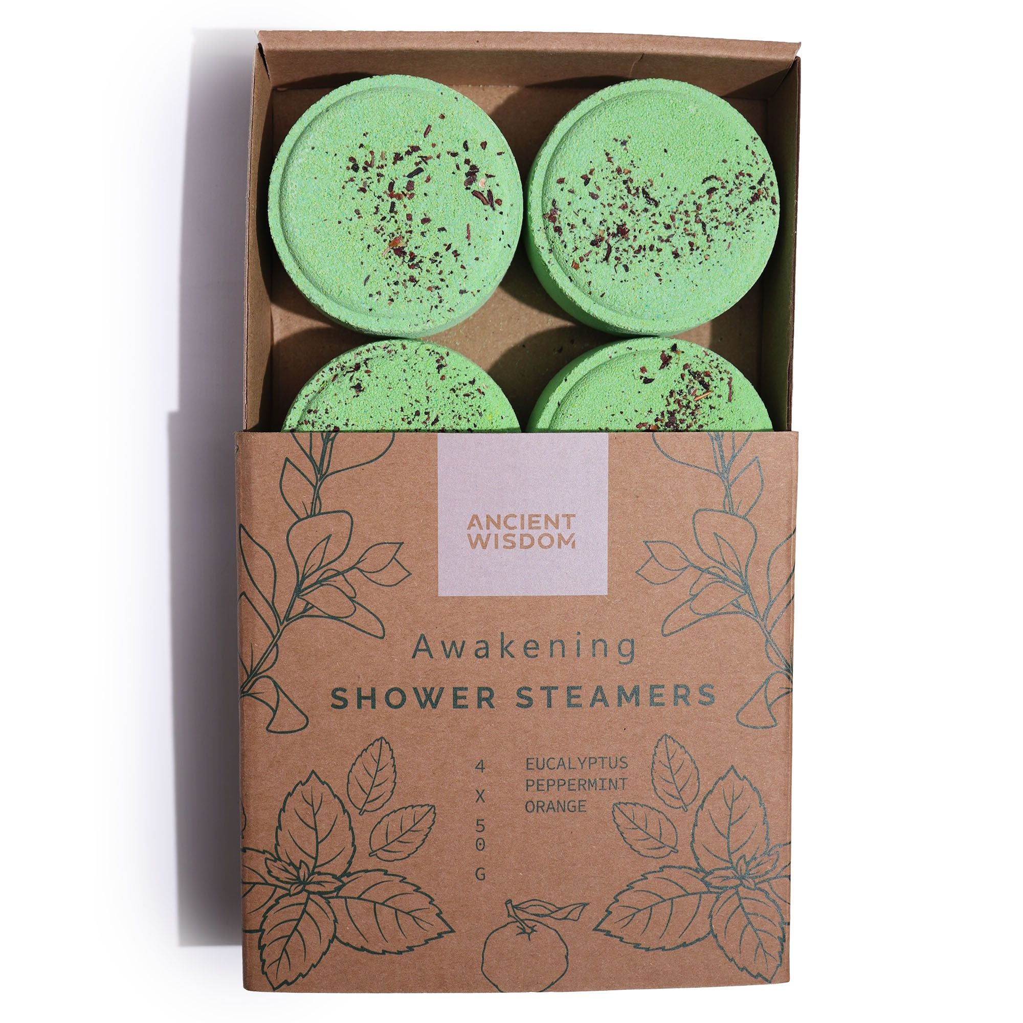 Awakening Shower Steamers — Zen Wellness Set (4 stuks)