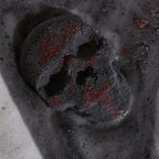 Skull Bath Bomb met cranberry, roze peper en vanille