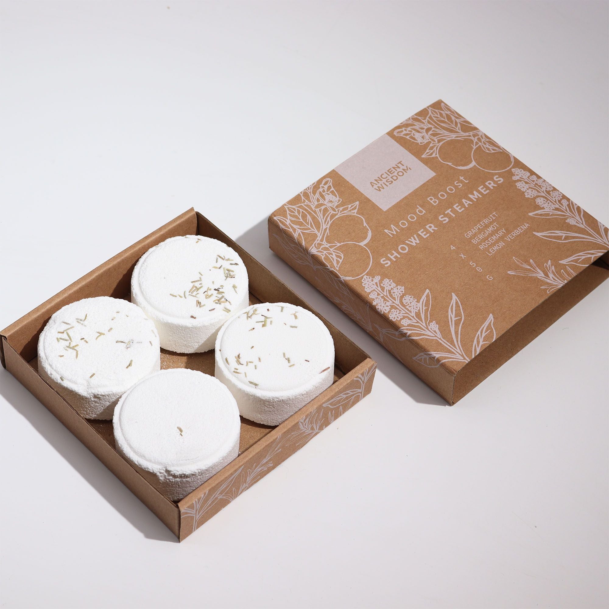 Mood Boost Shower Steamers — Zen Wellness Set (4 stuks)