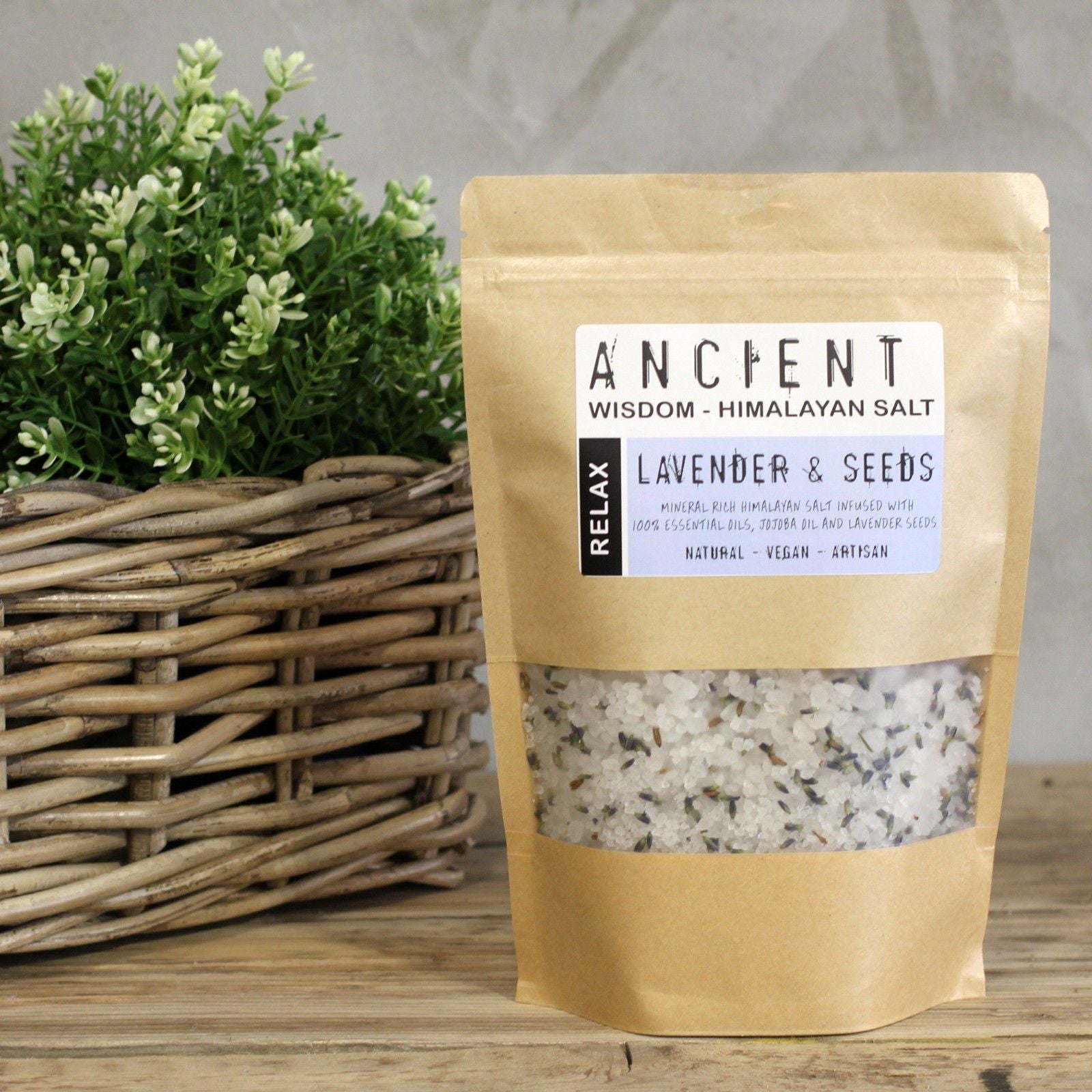 Himalayan Bath Salt Blend — Relax (Lavendel) — 500g